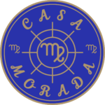 Glue and gold casa morada logo.